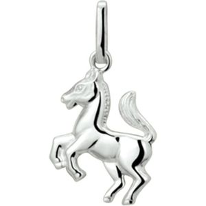hanger paard zilver wit 1020196