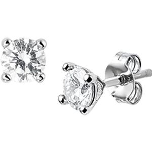 oorknoppen zirkonia 5 mm zilver gerhodineerd 1320939