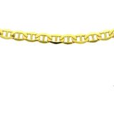 Anker - Ketting - Geelgoud - Zilvergoud - Gepolijst