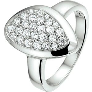 The Jewelry Collection Ring Zirkonia - Zilver