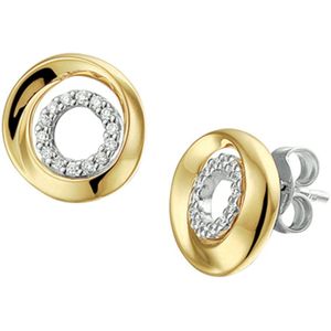 Bicolor Gouden Oorknoppen diamant 0.10ct (2x0.05ct) H SI 4207514