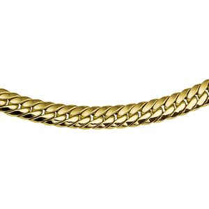 Collier - Gourmette - 14K Geelgoud - 6,5 mm - 45 cm