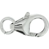 Karabijnhaak - Goud - 8 x 4,5 mm - Gepolijst - Verpakt per 3