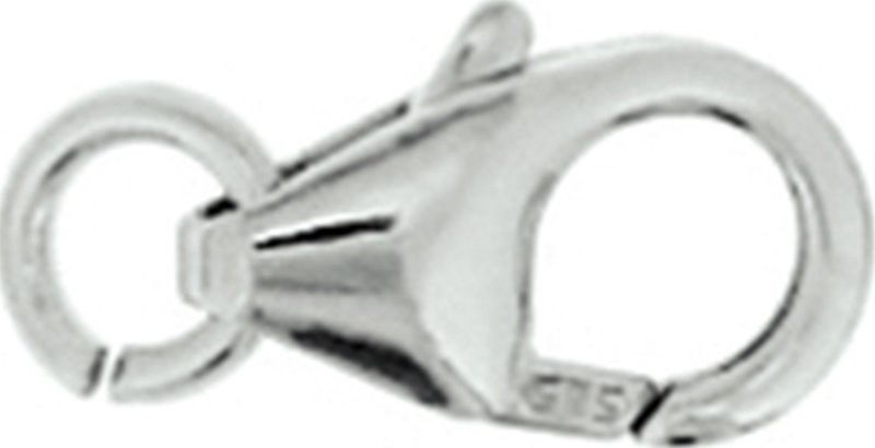 Karabijnhaak - Goud - 8 x 4,5 mm - Gepolijst - Verpakt per 3