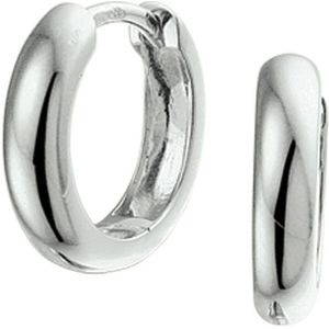 klapoorringen bolle buis 3,0 mm 14K witgoud 4104111