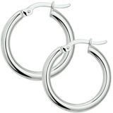 TFT - Oorringen Ronde Buis - Witgoud Glanzend - 2,5 mm x 15 mm