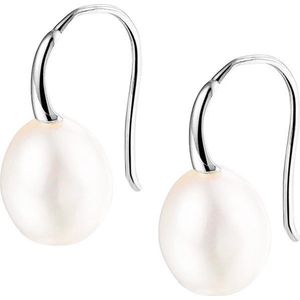 Oorhangers - Zilver - Franse Haak - Gerhodineerd - Parel