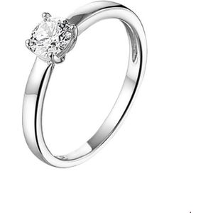 The Jewelry Collection Ring Zirkonia - Zilver