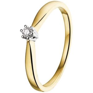 The Jewelry Collection Ring Diamant 0.05ct H Si - Goud
