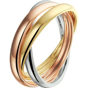 trinity ringen tricolor 14K tricolor goud 4300490