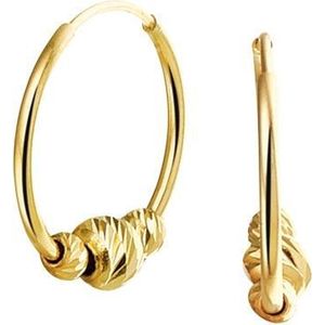 Sparkle14 oorringen bolletjes - 11.5 mm - Goud