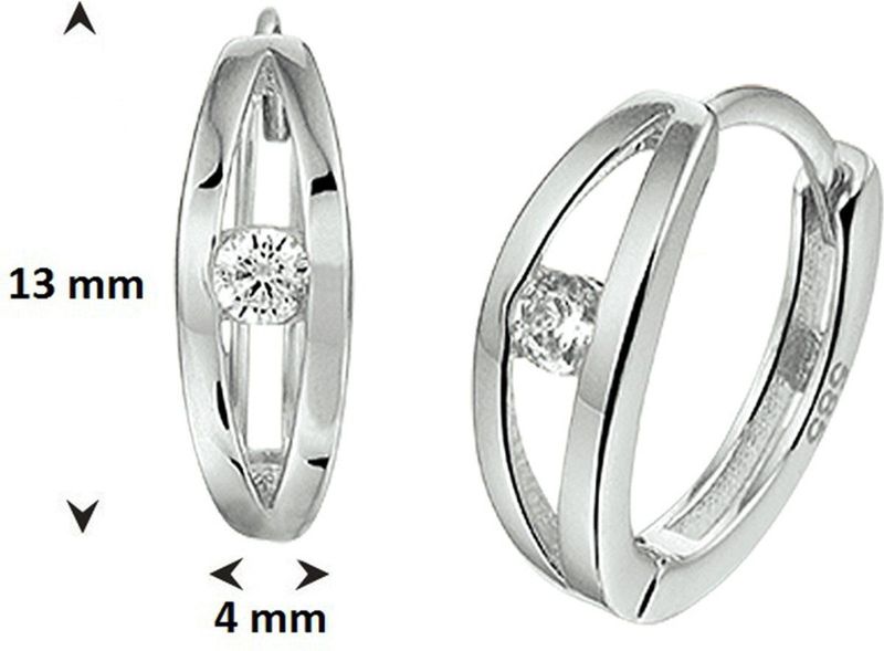 Klapoorringen Zirkonia