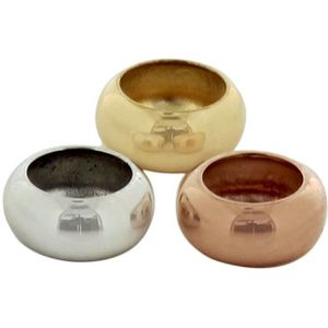 Tricolor - Hanger Ringetjes - 14K Tricolor Goud