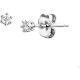 TFT - Oorknoppen - Witgoud - Diamant 0.10ct (2x0.05ct) H SI Glanzend