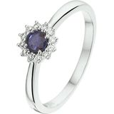 Ring Saffier 0.29ct En Diamant 0.09ct H P1