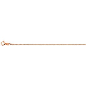 The Jewelry Collection Ketting Gourmet 1,0 mm 42 cm - Roségoud