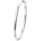 Bangle - Scharnier - Vlakke Buis - 14K Witgoud - 3 x 61 mm