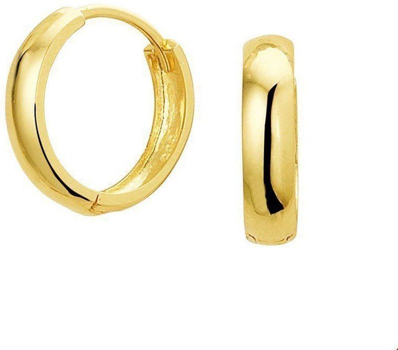 TFT - Klapoorring - Geelgoud Glanzend - 14 x 3,4 mm