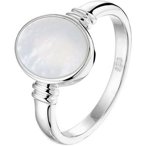 Ring Parelmoer Zilver Gerhodineerd