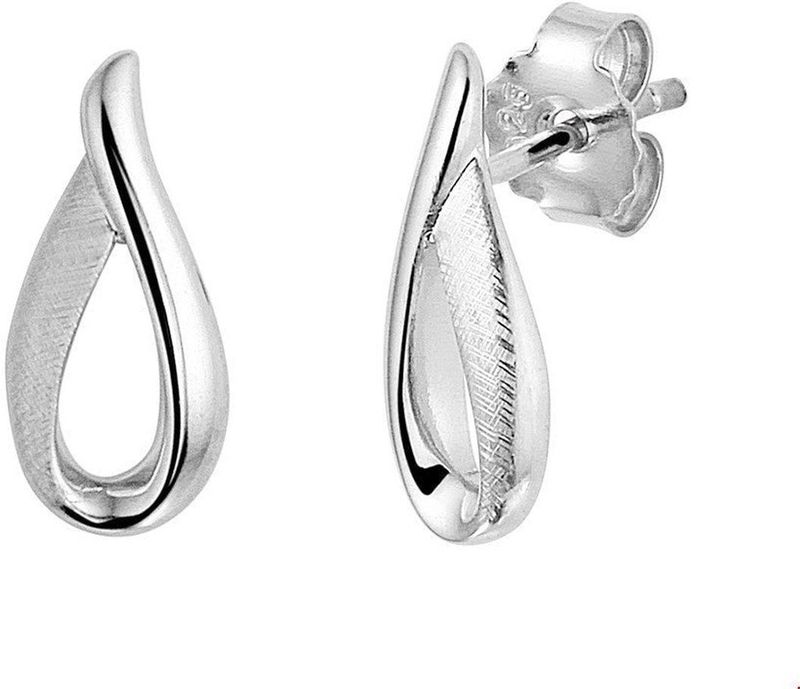 TFT - Oorknoppen - Zilver Gerhodineerd - Mat Glanzend - 14.5 mm x 6.5 mm