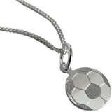 Hanger - Zilver - Voetbal - 10 mm - Met Stevig Hangoog