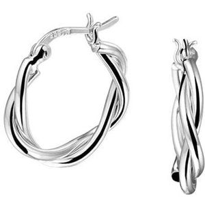 SINGULARU - Peak Oorbellen. 925 Sterling Zilver met 18Kt Goud