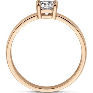 ring zirkonia 14K roségoud 4400995