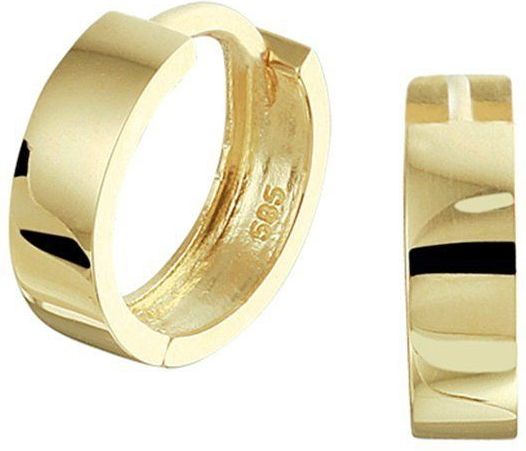 Oorringen - 14K Geelgoud - Scharnier - 10x3 mm