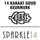 Aanschuifring - Witgoud - Verdraaide Scheen - Poli Afwerking