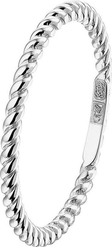 Aanschuifring - Witgoud - Verdraaide Scheen - Poli Afwerking