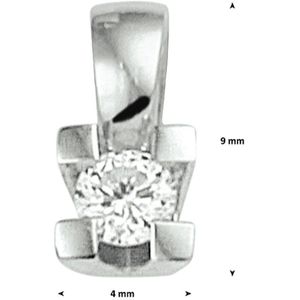Witgouden Hanger diamant 0.10ct H SI 4104831