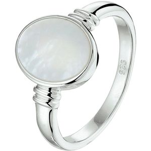 Ring Parelmoer Zilver Gerhodineerd
