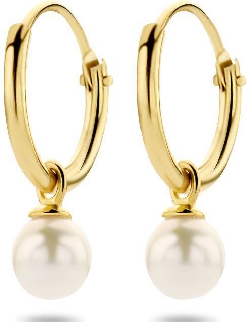 Marie-Celeste - Oorringen - Goud - Zoetwaterparel - 14 Karaats Goud