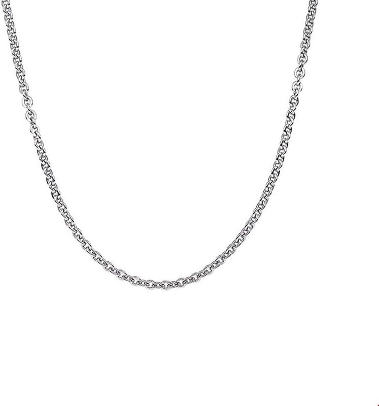 collier anker plat 1,4 mm 41 + 4 cm zilver gerhodineerd 1329061