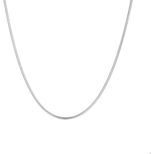Collier - Zilver - Gerhodineerd - Slang - 41 + 4 cm