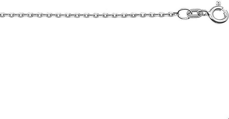 Huiscollectie Collier Witgoud Anker Plat 1,2 mm 41 - 43 - 45 cm