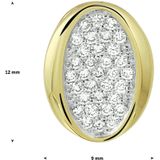 Hanger - Geelgoud - 0.17ct H Si - Sieraden - 12x9mm - Gepolijst