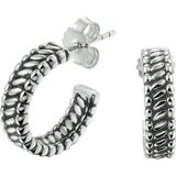 TFT - Stekeroorringen - Zilver Geoxideerd - 15 mm - Glanzend