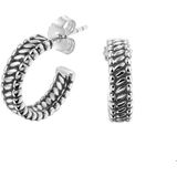 TFT - Stekeroorringen - Zilver Geoxideerd - 15 mm - Glanzend