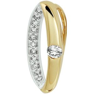 Bicolor Gouden Hanger diamant 0.10ct H SI 4208489