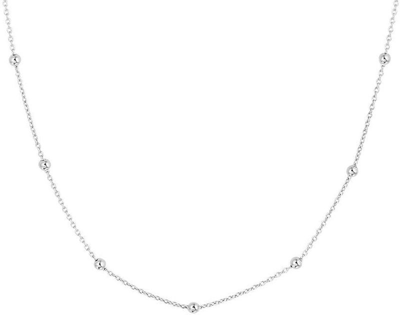 Collier - Gerhodineerd Zilver - Bolletjes 2,0 mm - 40 + 4 cm