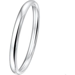 Zilveren Bangle - Ovale Buis - 7 x 60 mm - 925 Zilver