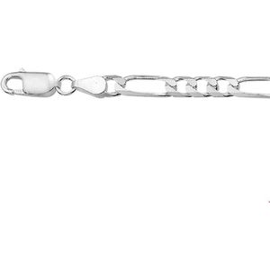 Figaro - 5,0 mm - Armband - Zilver - 925 Zilveren Schakel met Karabijnslot