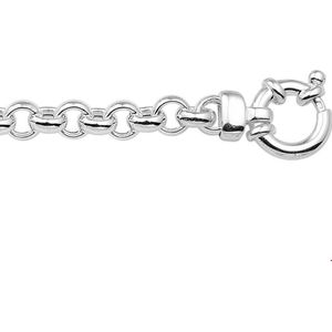 collier jasseron 5,5 mm met groot springslot zilver wit 1018697
