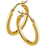 Oorringen - Geelgoud - 2,5 mm - Vierkant - Hefboom-sluiting