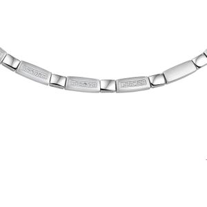 Stalen Collier zirkonia en poli/mat 5 6504760