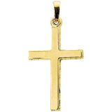 Hanger - Geelgouden Kruis - 14K - Gepolijst