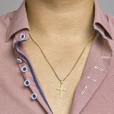 Hanger - Geelgouden Kruis - 14K - Gepolijst