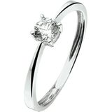 Ring Zirkonia 14K Witgoud
