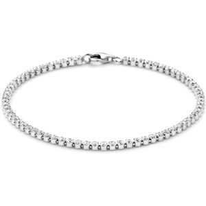 Zilver Gerhodineerde Tennisarmband zirkonia 2 1323733 18 cm